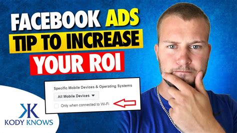 Facebook Advertising Tip To Increase Campaign Roi 💰 Youtube