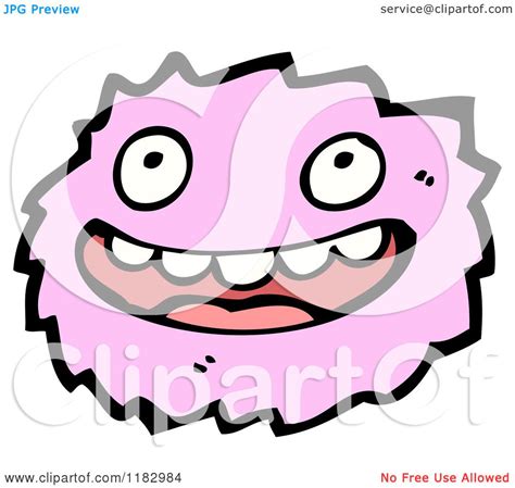 Cartoon Of A Furry Monster Royalty Free Vector