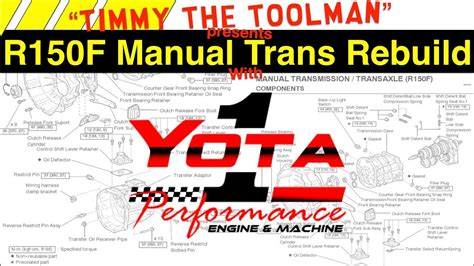 Toyota R150f Manual Transmission Rebuild Part 1 Youtube