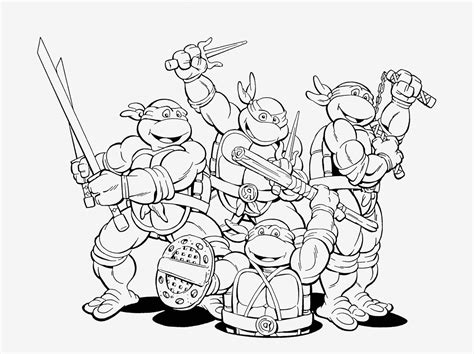 Nickelodeon Teenage Mutant Ninja Turtles Coloring Pages Collection