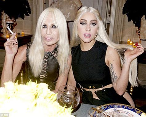Lady Gaga Goes Topless For Versace Campaign Daily Mail Online
