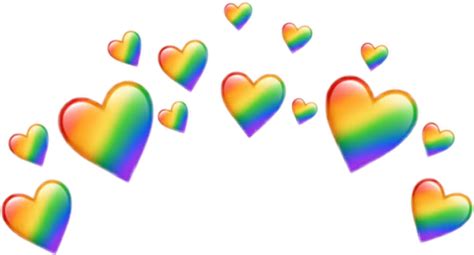 Aesthetic Heart Crown Emoji Tumblr Sparkle Lgbt Lgbtpri