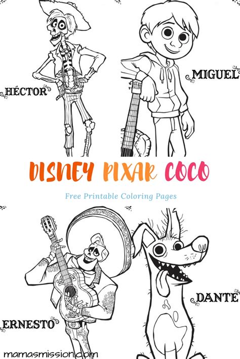 Coco Coloring Pages For Kids