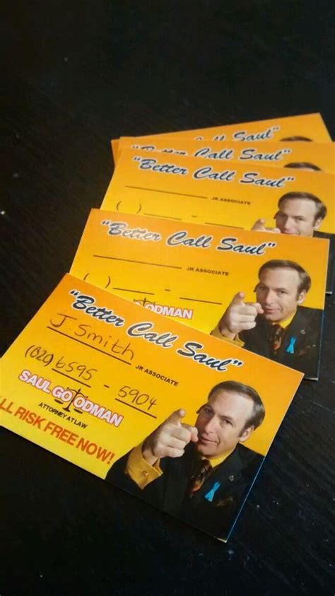 Breaking Bad Better Call Saul Business Card Better Call Saul