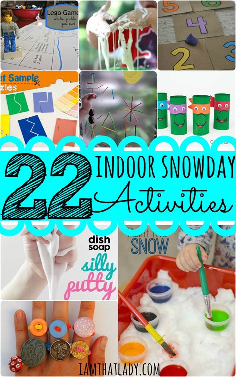 To help you combine learning and play on a snow day, we've gathered together a list of fun learning activities kids. 22 indoor snow day activities - easy and fun!