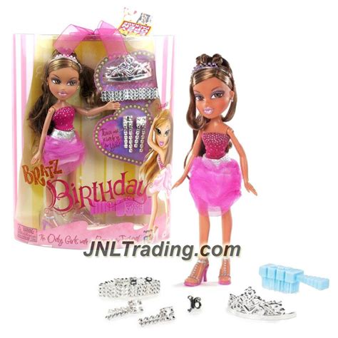mga entertainment bratz birthday series 10 inch doll yasmin in pink dress with earrings tiara