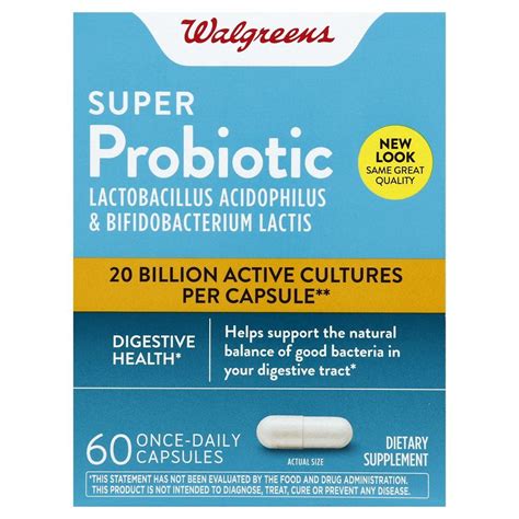 Walgreens Super Probiotic Digestive Support Capsules Walgreens