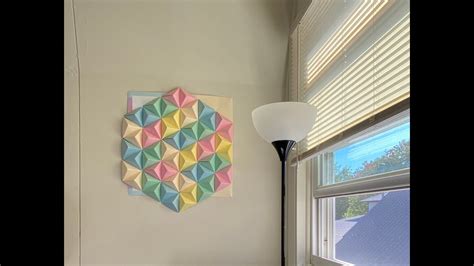 Diy Geometric Paper Wall Art Youtube