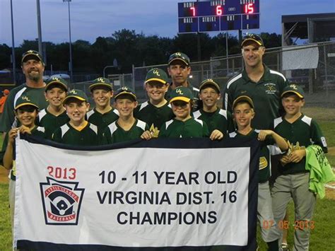 Virginia District 16 Little League Serving Baseball And Softball