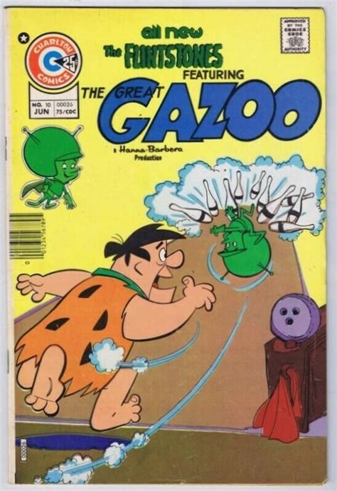 Flintstones Great Gazoo 10 Original Vintage 1975 Charlton Comics
