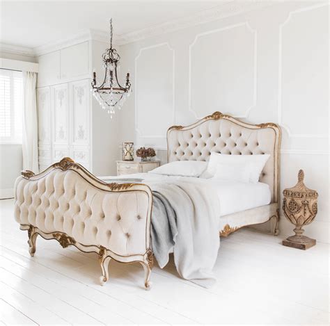 A king bed headboard and a mirror top rail feature split curved arches. 3 Secrets To French Decorating: Versailles Inspired Rooms ...