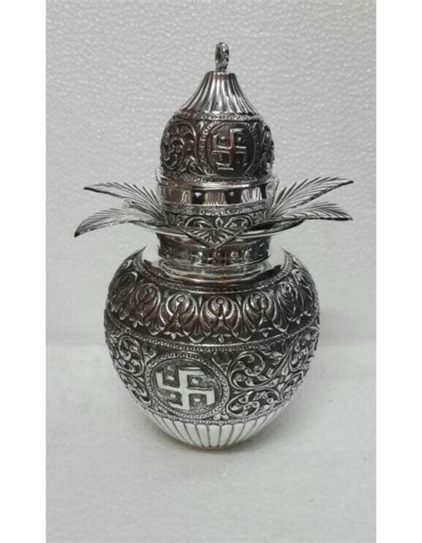 Silver Kalash Nariyal Pure Silver Kalash Chandi Ka Kalash Aur Nariyal