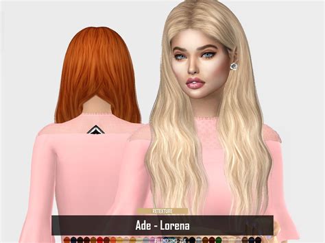 Blondesims Ade Lorena Retexture Retexture Sims Sims Hair Sims