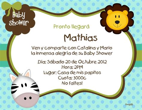 Imágenes De Invitaciones Para Baby Shower Imágenes