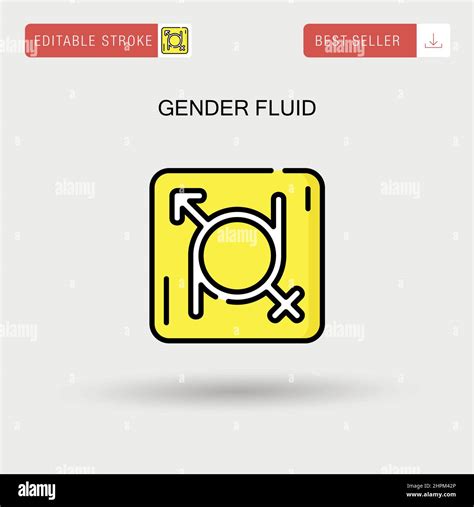 Gender Fluid Simple Vector Icon Stock Vector Image And Art Alamy