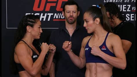 Carla Esparza Vs Alexa Grasso Weigh In Face Off Ufc Mexico City