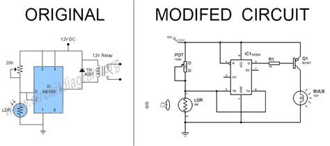 Electronic Ne555 And Ldr Circuit Diagram Valuable Tech Notes