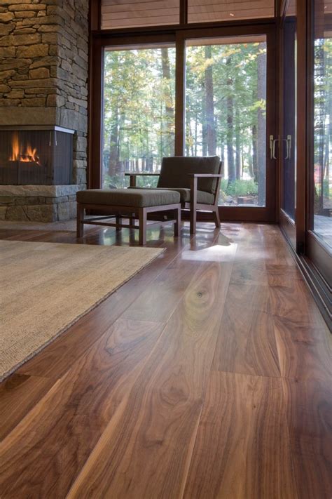 Here we covered whole house flooring ideas, materials etc. Prefinished Walnut Flooring Lake Home | Carlisle Wide ...