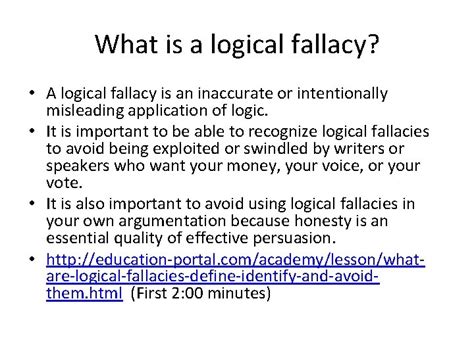 Common Logical Fallacies Thou Shalt Not Commit Logical