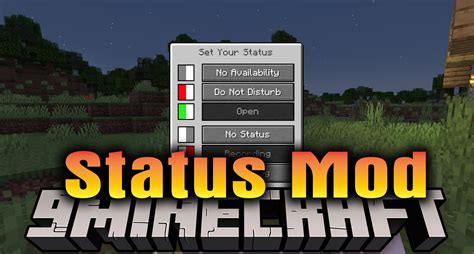 Status Mod 1204 1194 Set Your Own Status 9minecraftnet