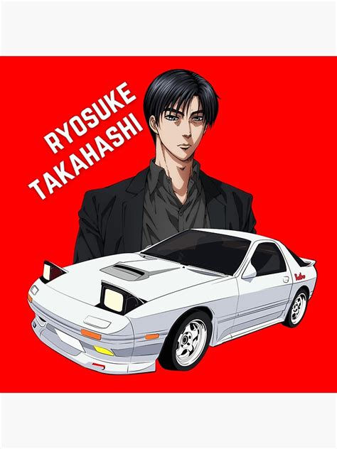 Ryosuke Takahashi Initial D Poster By MOTOSHIFT Redbubble
