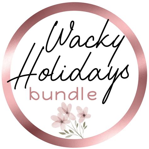 Wacky Holidays Bundle Plannerchickdesigns