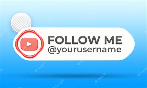 Premium Psd Follow Us On Youtube Social Media Lower Third Banners