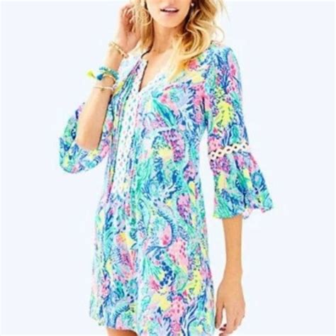 Lilly Pulitzer Dresses Lilly Pulitzer Hollie Dress In Mermaid Cove
