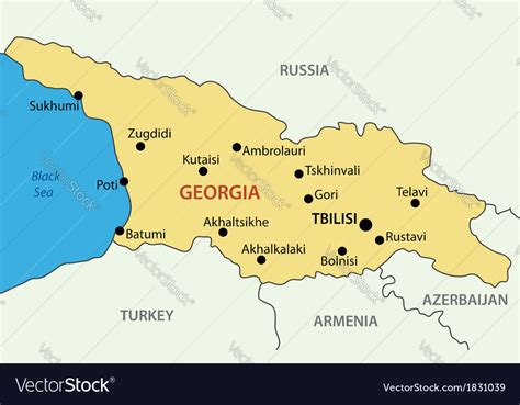 Georgia Country World Map