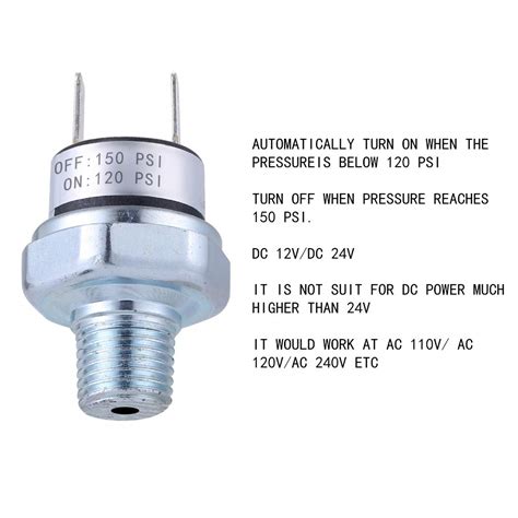 Buy Pressure Switch 120 150 Psi Air Compressor Pressure Switch 14 18