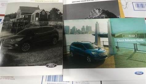 2019 ford escape owners manual
