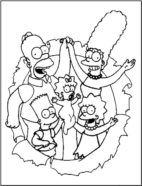 9 Dibujos Para Colorear Y Pintar De Los Simpson