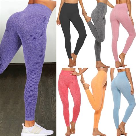 Women Push Up Yoga Gym Pants High Waist Leggings Sports Fitness Running Trousers Best Value For