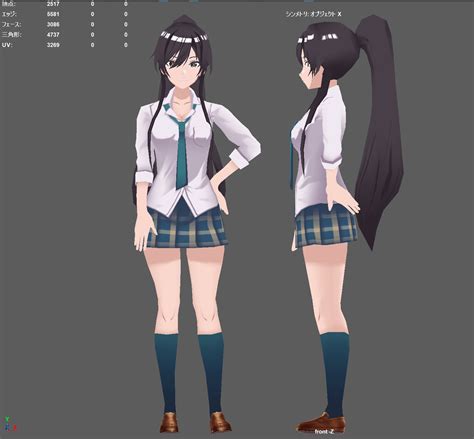 Pin By Lyunsmt 龙云生命体 On 3d Anime Character Design 3d Model Character