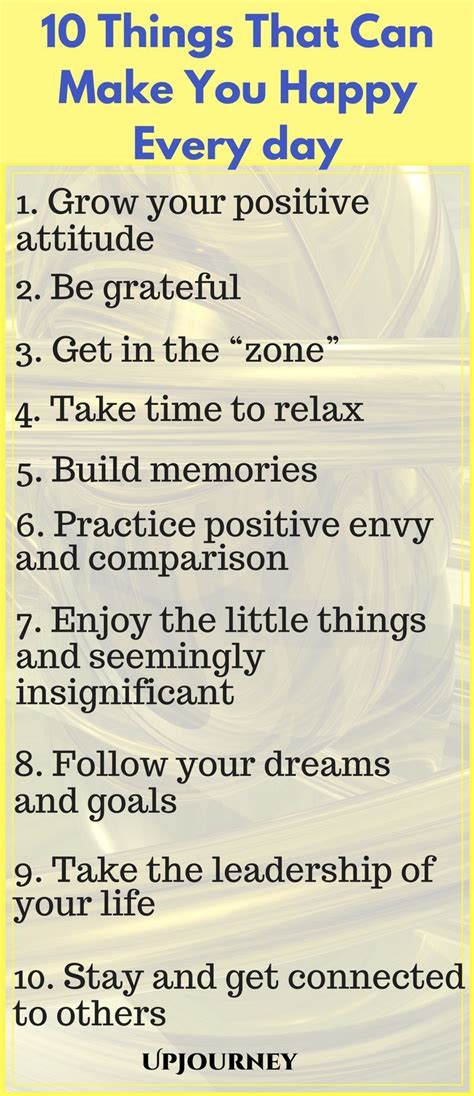 How To Be Happy 10 Things That Make You Happy Every Day Are You