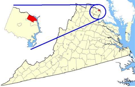 Map Showing Arlington County Virginia 649x420 