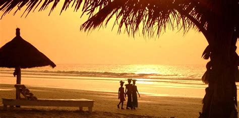 sunset on kotu beach near kombo beach hotel banjul holiday countdown the gambia holiday