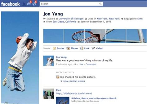 A Facebook Page With An Image Of A Man Jumping Up In The Air To Dunk A