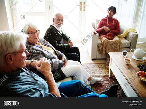 Senior People Sitting Image And Photo Free Trial Bigstock