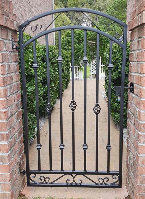 large metal entrance gate antique style custom 60t x etsy garden gate design iron garden