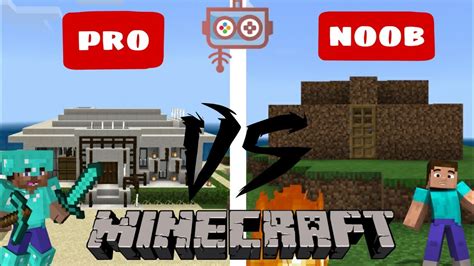 Noob Vs Pro House Building Challenge Minecraft Youtube