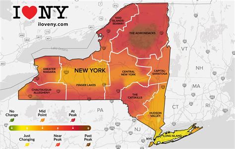 Upstate Ny Fall Foliage Map Get Out There Leaf Peepers Peak Colors