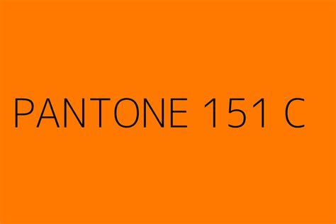 Pantone 151 C Color Hex Code