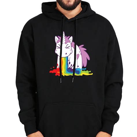 Buy Unicorn Hoodies Rainbow Color Cute Anime