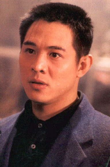jet li with spiky short hairstyle