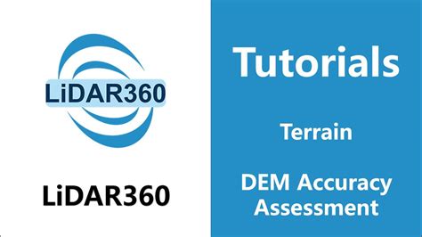 Lidar360 V7 Dem Accuracy Assessment Terrain Youtube