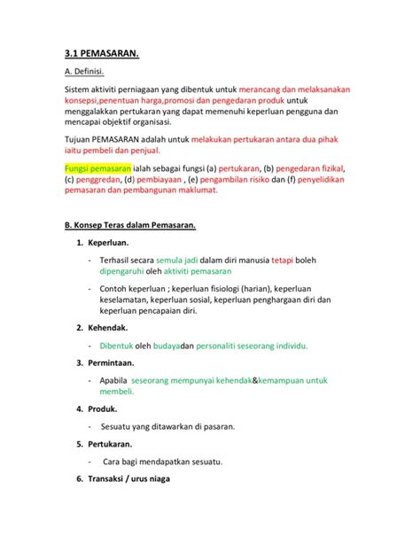 Pengajian perniagaan:bab 2 nota penting. Pengajian-Perniagaan - Nota Bab 3