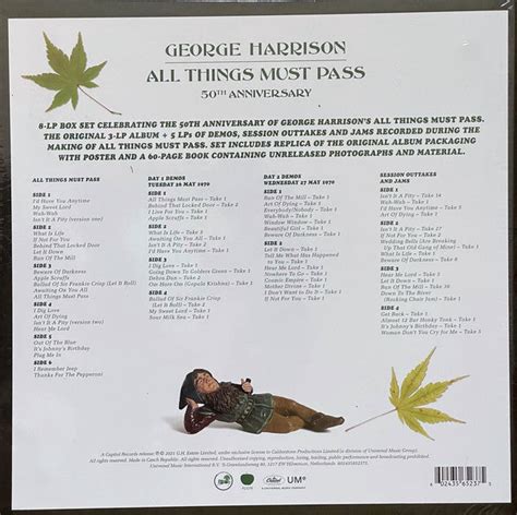 George Harrison ‎ All Things Must Pass 1970 50th Anniversary Ne Shuga Records
