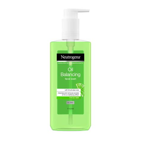 Neutrogena Oil Balancing Facial Wash With Lime And Aloe Vera Oily Skin