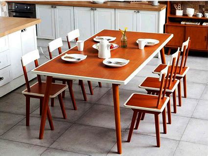 set meja makan restoran minimalis modern asto jati jepara